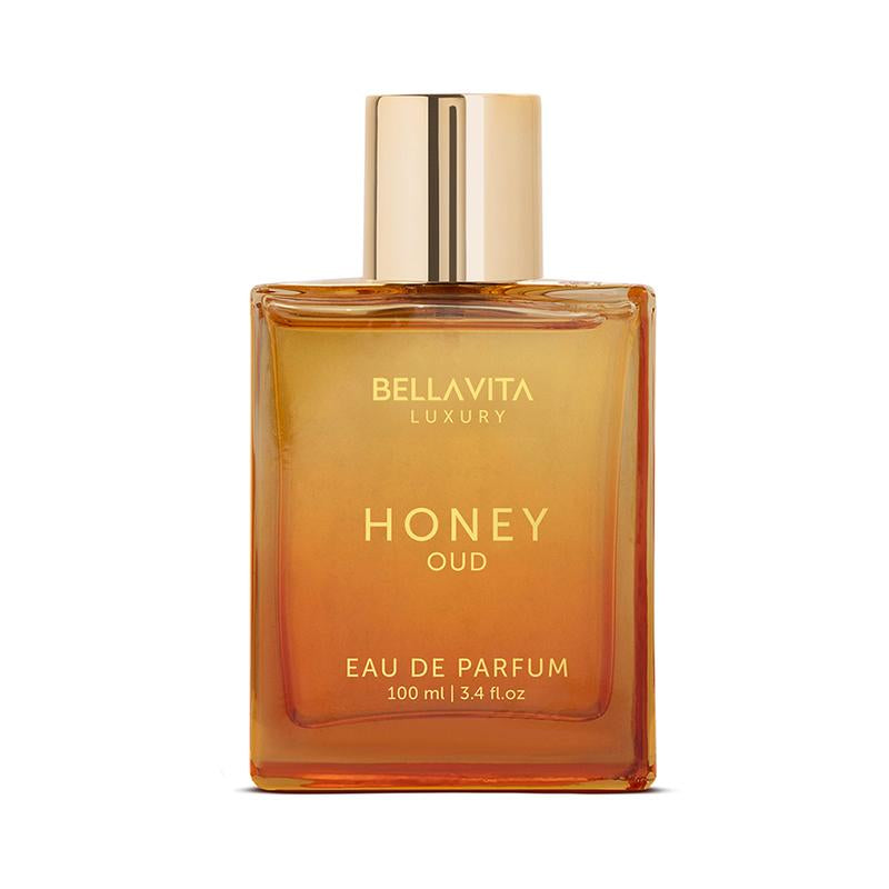 Bella Vita Luxury Honey Oud Eau de Parfum 100ml | Floral & Spicy Fragrance with Patchouli, Vanilla, and Bergamot | Crafted with Clean Vegan Essential Oils | Cruelty-Free Perfume