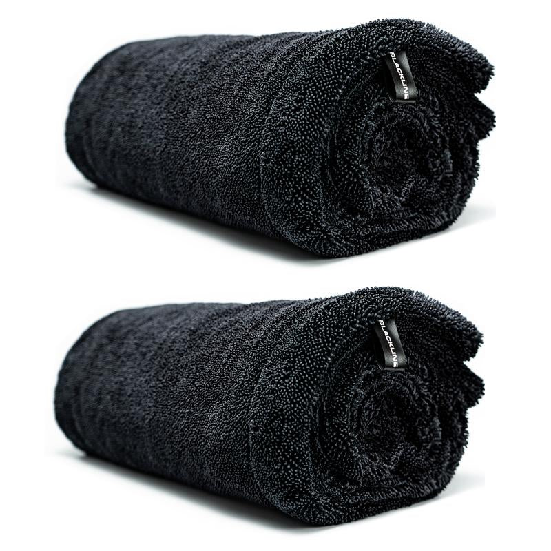 BLACKLINE® TWISTED-LOOP DRYING TOWEL - Ultra-Absorbent Car Drying Towel Made with a Twisted-Loop Microfiber Weave, 1300 GSM Premium Microfiber