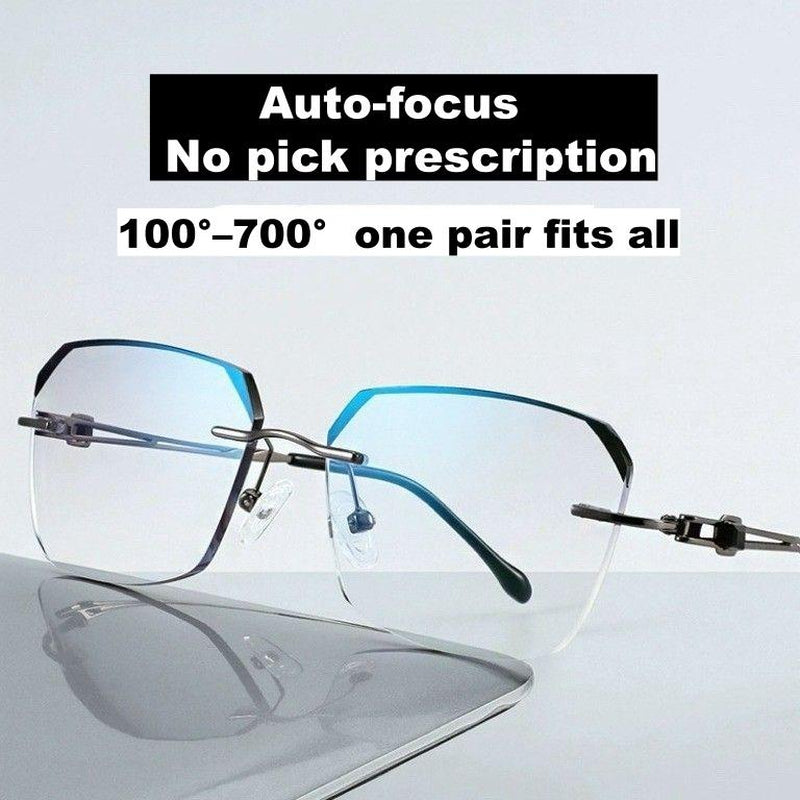 Auto-Focus Reading Glasses for Men & Women — Multi-Distance Vision, UV Auto-Darkening Lenses, Perfect for Reading, Computer, Driving & Daily Wear (6 Styles)