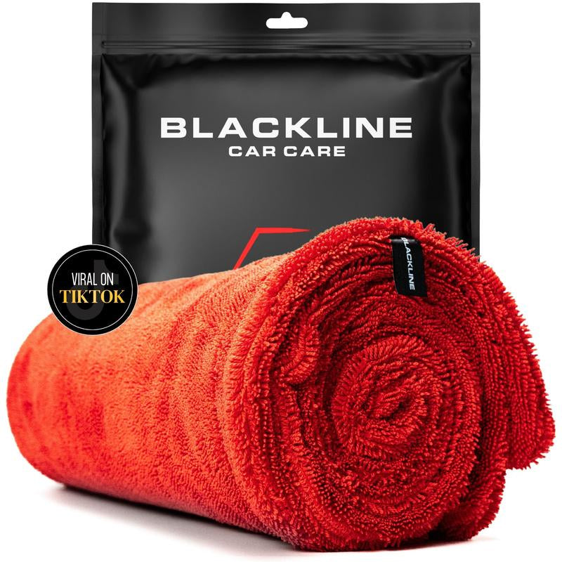 BLACKLINE® TWISTED-LOOP DRYING TOWEL - Ultra-Absorbent Car Drying Towel Made with a Twisted-Loop Microfiber Weave, 1300 GSM Premium Microfiber