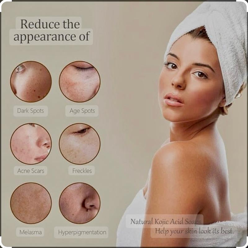 Addyskincare Turmeric & Kojic Acid Brightening Soap, Dark Spot Remover and Glowing Skin Soap