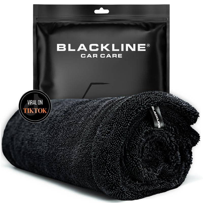 BLACKLINE® TWISTED-LOOP DRYING TOWEL - Ultra-Absorbent Car Drying Towel Made with a Twisted-Loop Microfiber Weave, 1300 GSM Premium Microfiber
