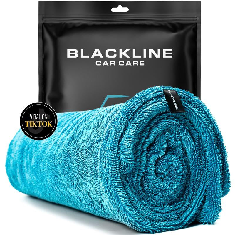 BLACKLINE® TWISTED-LOOP DRYING TOWEL - Ultra-Absorbent Car Drying Towel Made with a Twisted-Loop Microfiber Weave, 1300 GSM Premium Microfiber