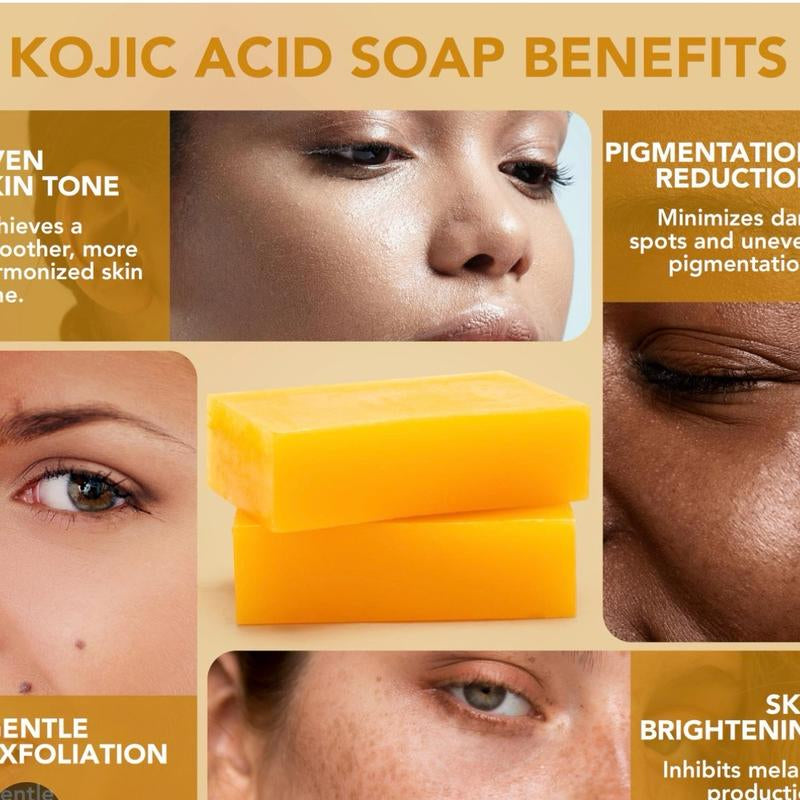 Addyskincare Turmeric & Kojic Acid Brightening Soap, Dark Spot Remover and Glowing Skin Soap